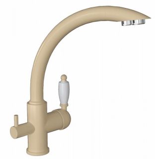 Смеситель для кухни Florentina Шале с подключением под фильтр шампань